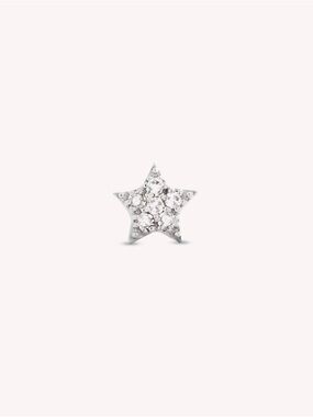 Stone and Strand Tiny Star Diamond Stud Earring in 10K gold